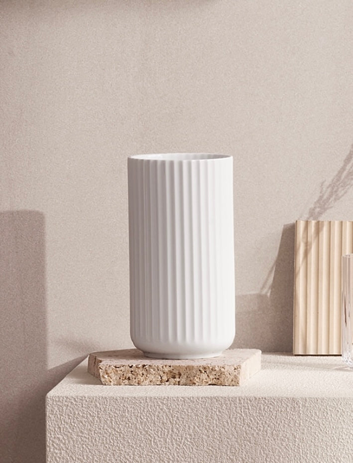 Lyngby Porcelain Class White Vases